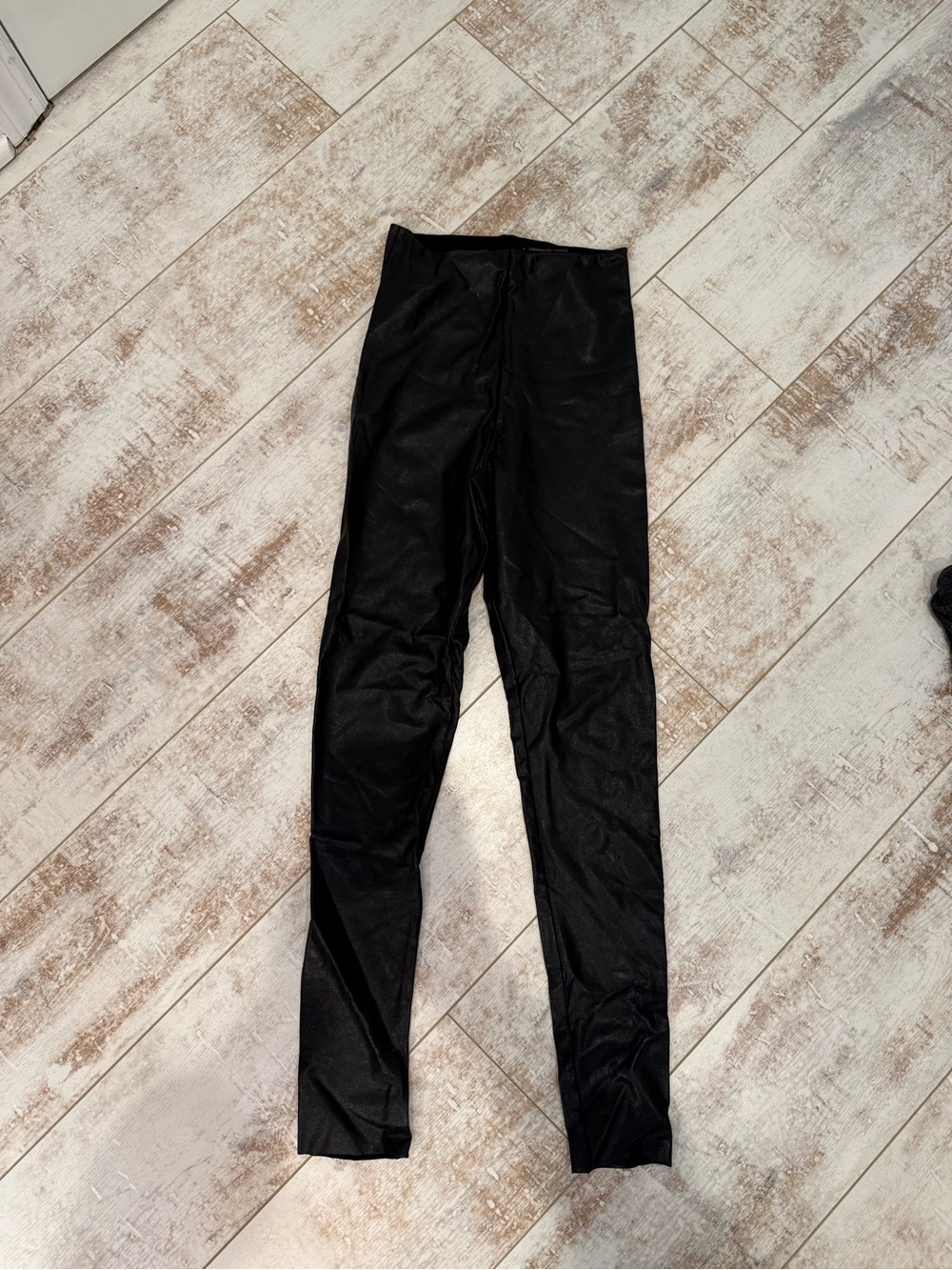Commando Black Control Leather Leggings